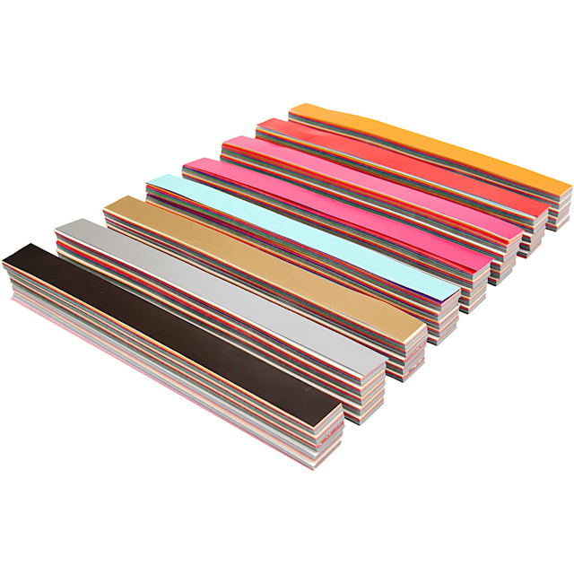 Tuotekuva 4 - Paperisuikaleet, Pit. 16 cm, Lev: 15 mm, värilajitelma, 400 kpl/ 1 pkt