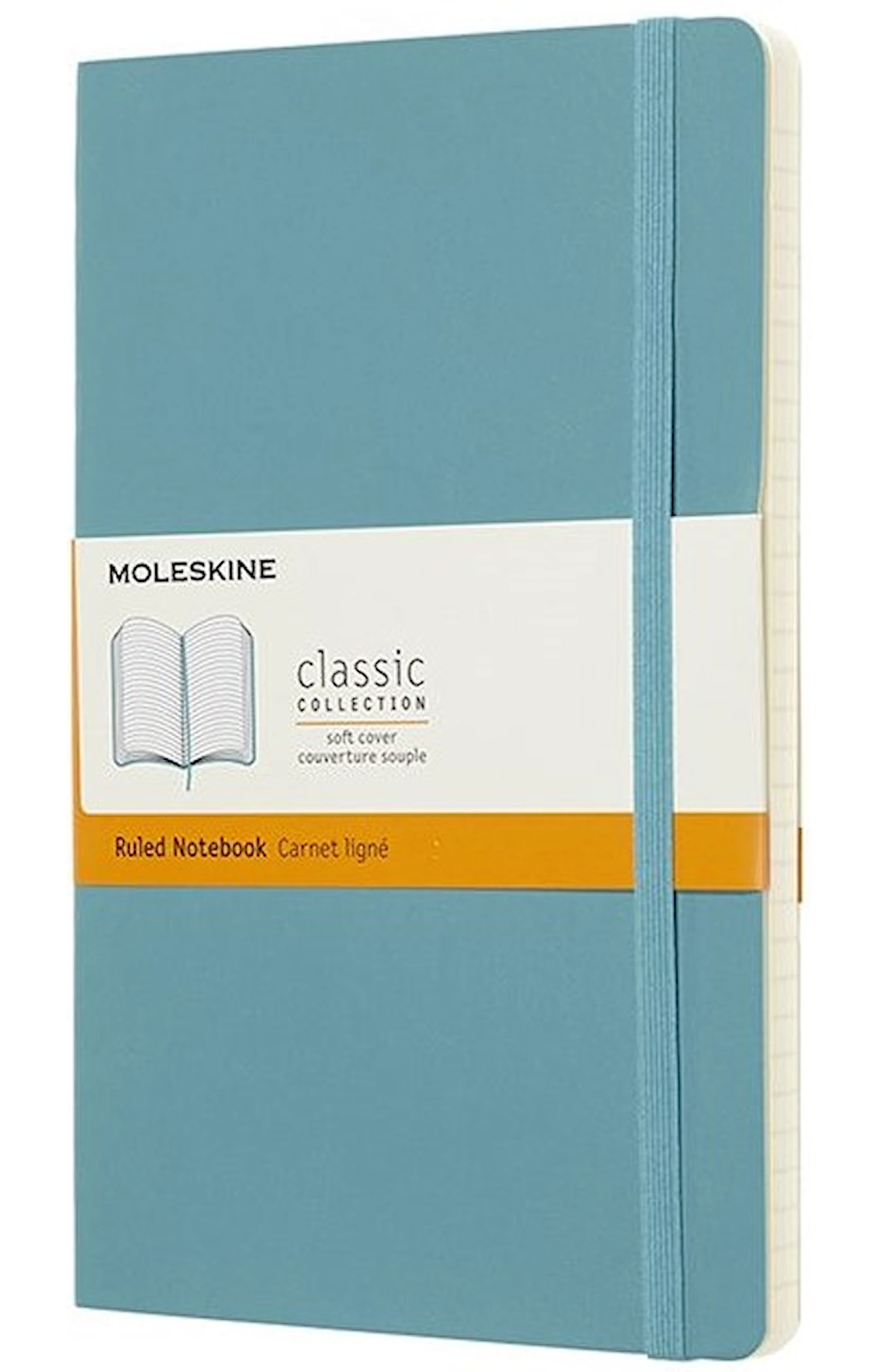 Tuotekuva ille Moleskine Classic Soft Large Reef Blue, viivoitus