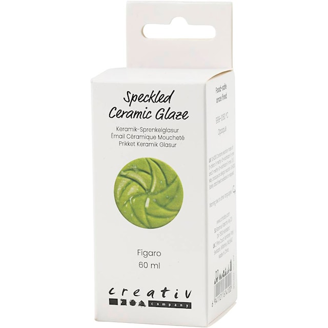 Tuotekuva 3 - Pilkullinen Keraaminen Lasite, 999-1060 °C, peittävä, Figaro, 60 ml/ 1 tb