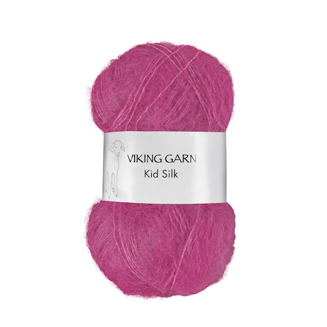 Kid/Silk Garn 25 g Cerise 363 Viking Garn