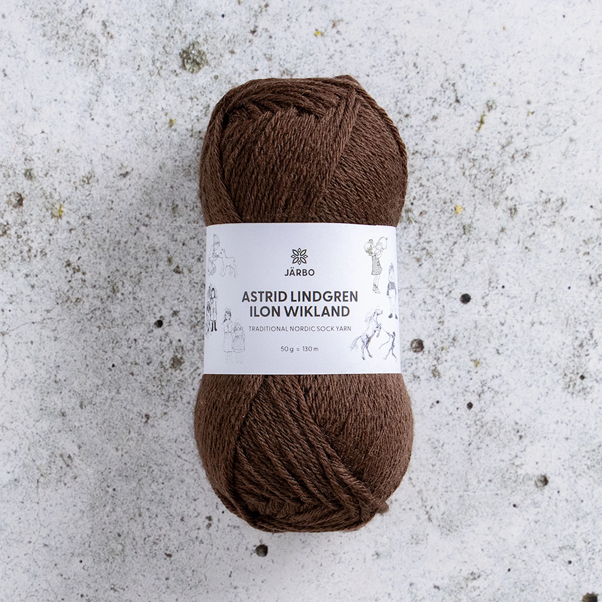 Produktbild för Astrid Lindgren Ilon Wikland Garn 50g Järbo