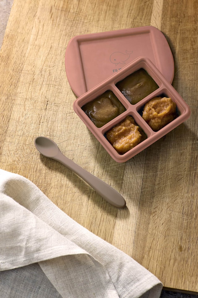 Fryseboks til barnemat 4x65 ml - 2-pakning - Rose Mix Filibabba