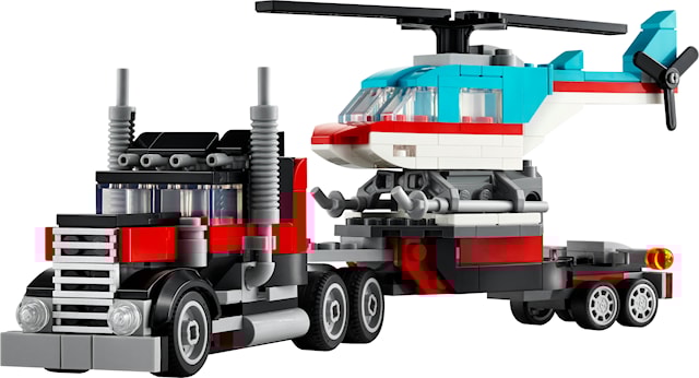 Produktbild 2 för Flakbil med helikopter LEGO® Creator (31146)