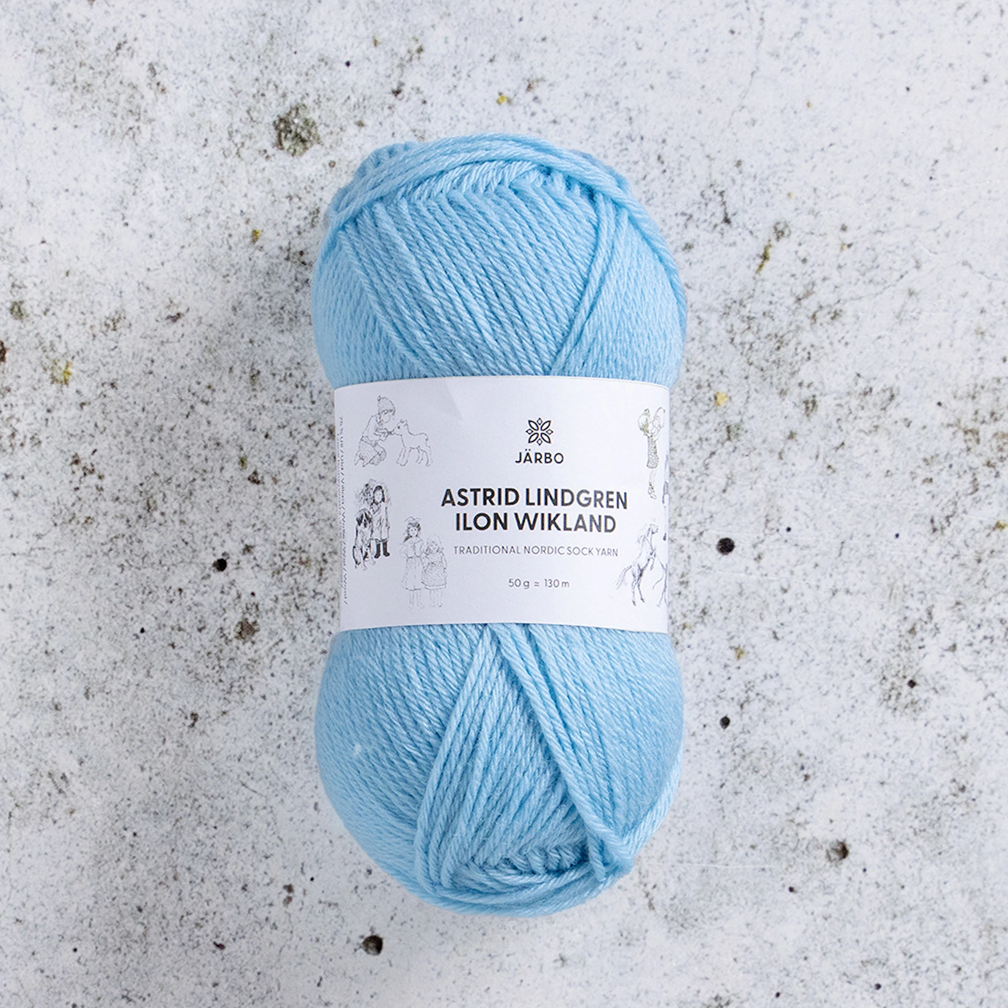Produktbild för Astrid Lindgren Ilon Wikland Garn 50g Järbo