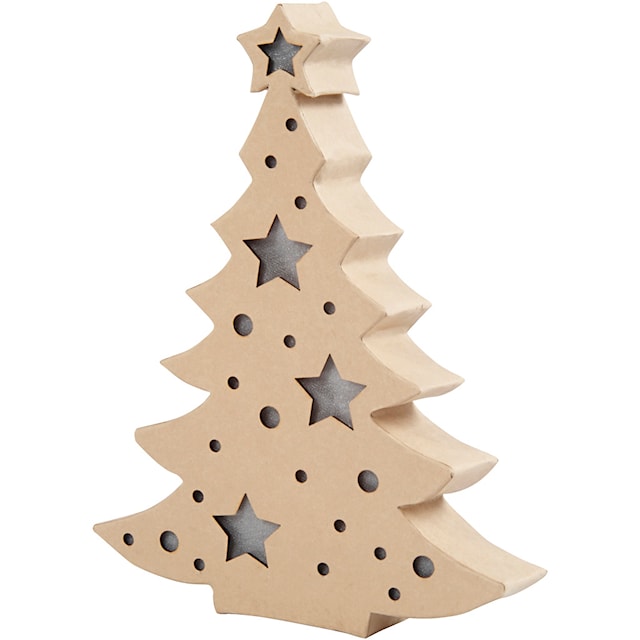 Tuotekuva 3 - Valokoriste, joulukuusi, Kork. 27 cm, S: 4 cm, Lev: 21,5 cm, 1 kpl