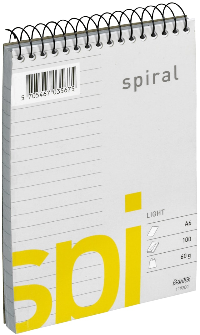 Spiralblock A6 linjerat Bantex