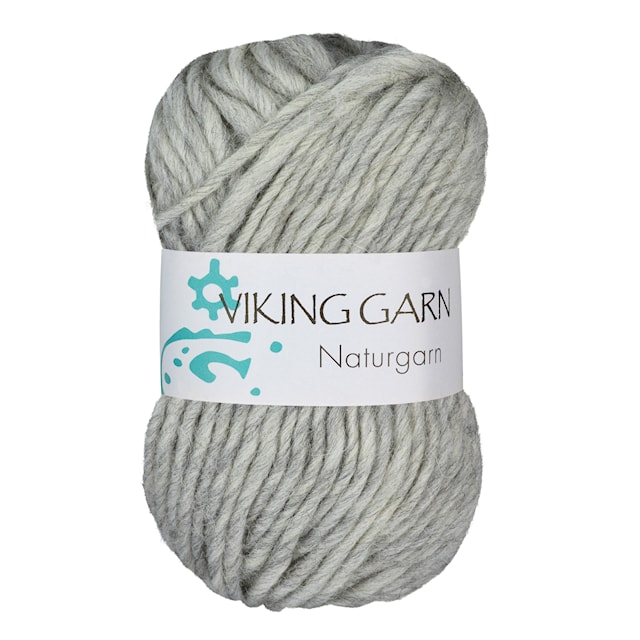 Produktbilde 1 for Naturgarn 50 g Lys grå 613 Viking Garn