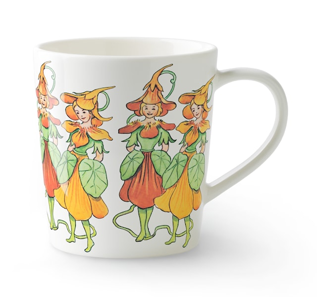 Tuotekuva 1 - Design House Stockholm Elsa Beskow Muki kahvalla Nasturtium 40 cl