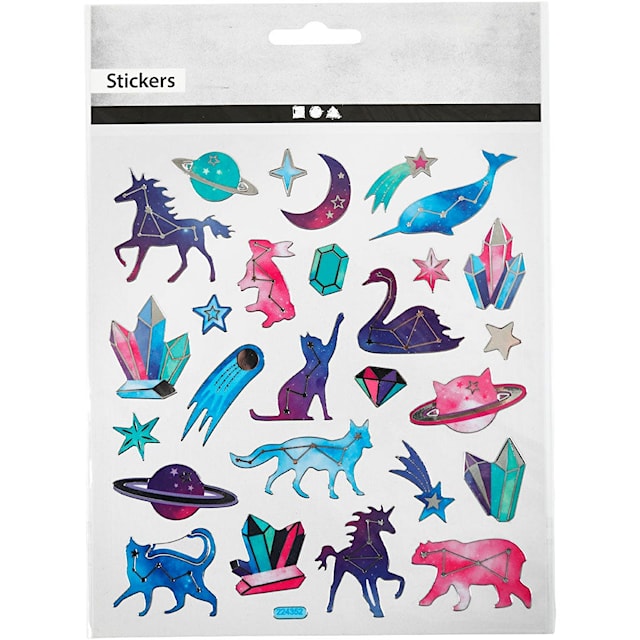 Produktbild 3 för Stickers Djur med Stjärntecken, 15x16,5 cm