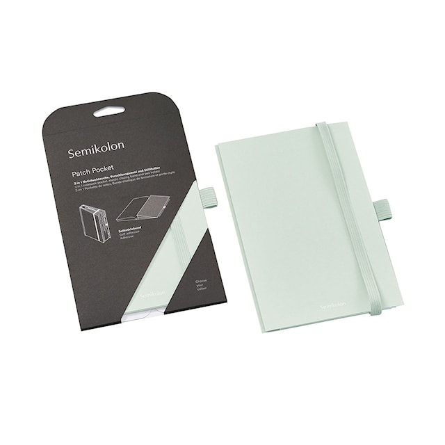 Tuotekuva 3 - Säilytystasku joustavalla nauhalla ja kynänpidikkeellä - Patch Pocket Moss Semikolon