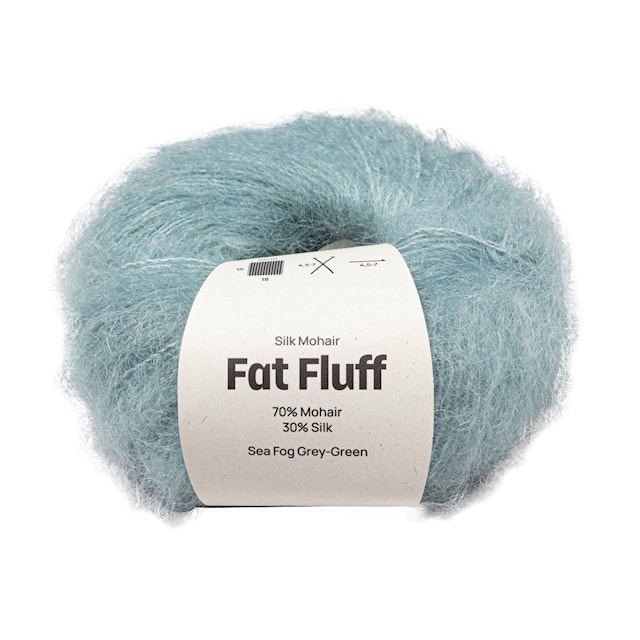 Mohair Silk Fat Fluff 25 gr Sea Fog green A803 Adlibris