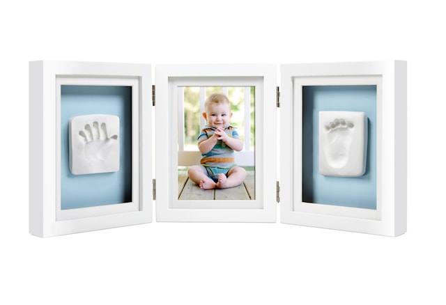 Produktbilde 1 for Babyprints Deluxe Ramme Trippel Hvit