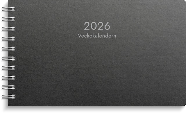 Produktbilde 1 for Kalender 2026 Veckokalendern Eco Line Svart Burde