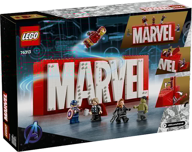 Produktbild 3 för MARVEL logotyp och minifigurer LEGO® Super Heroes (76313)