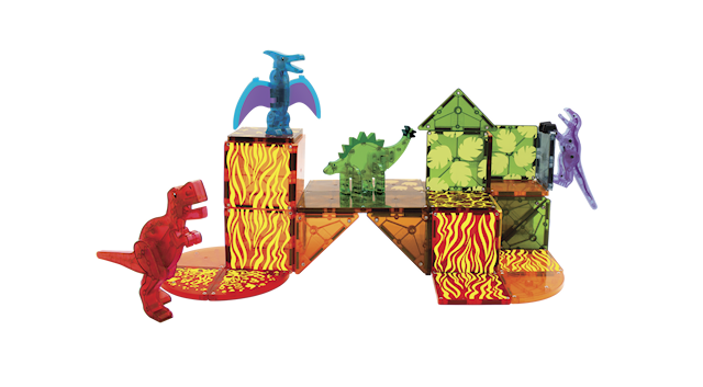 Tuotekuva 3 - Magna-Tiles Dino-maailma, 40 palaa