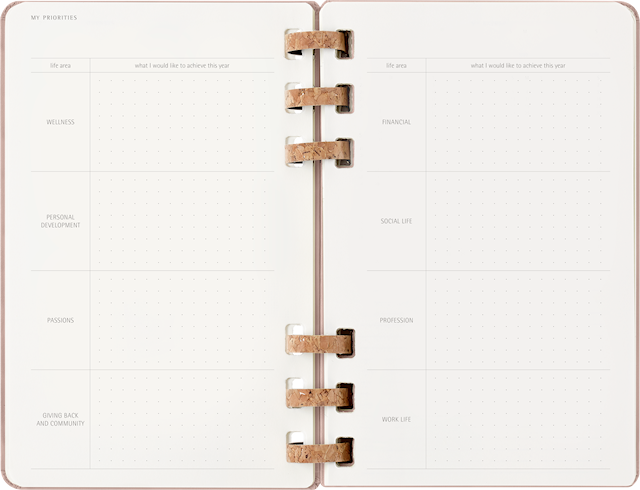 Produktbilde 2 for Kalender 2026 Spiral Planner 12M Large Almond Moleskine