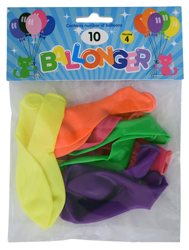 Produktbild 2 för Ballonger Neonmix 10-p