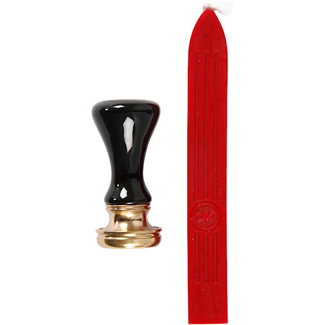 Produktbilde 2 for Lakk og segl, dia. 17 mm, rød, 1 sett