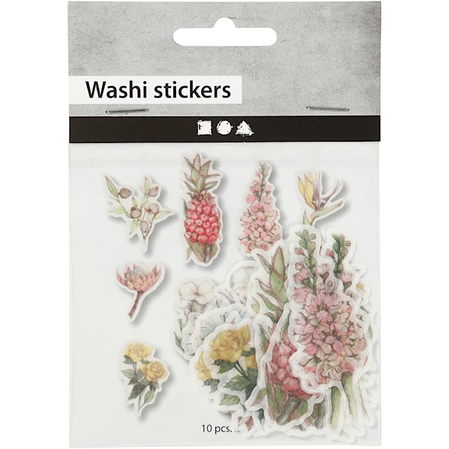 Produktbild 3 för Washistickers Blommor 25-60 mm 30-pack