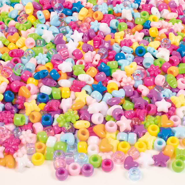 Produktbild 1 för Plastpärlor i hink 1200-p, Playbox