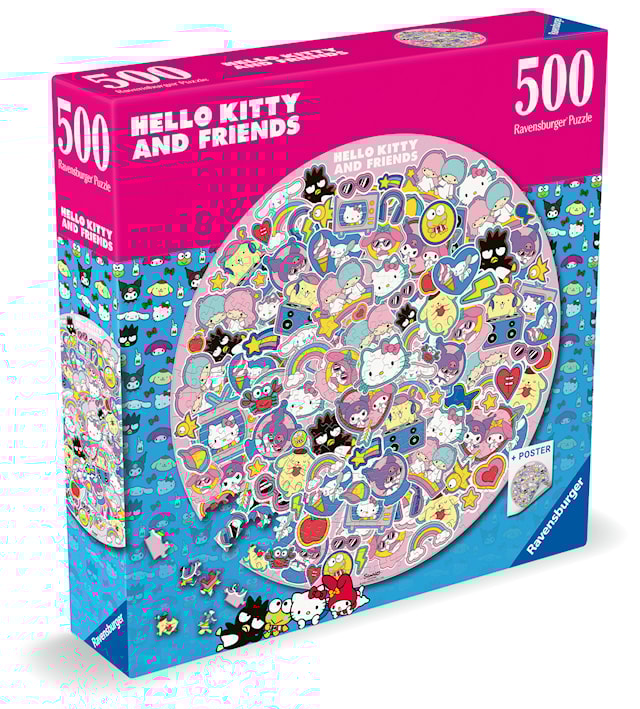 Produktbilde 5 for Hello Kitty Circular Puslespill  500 brikker, Ravensburger