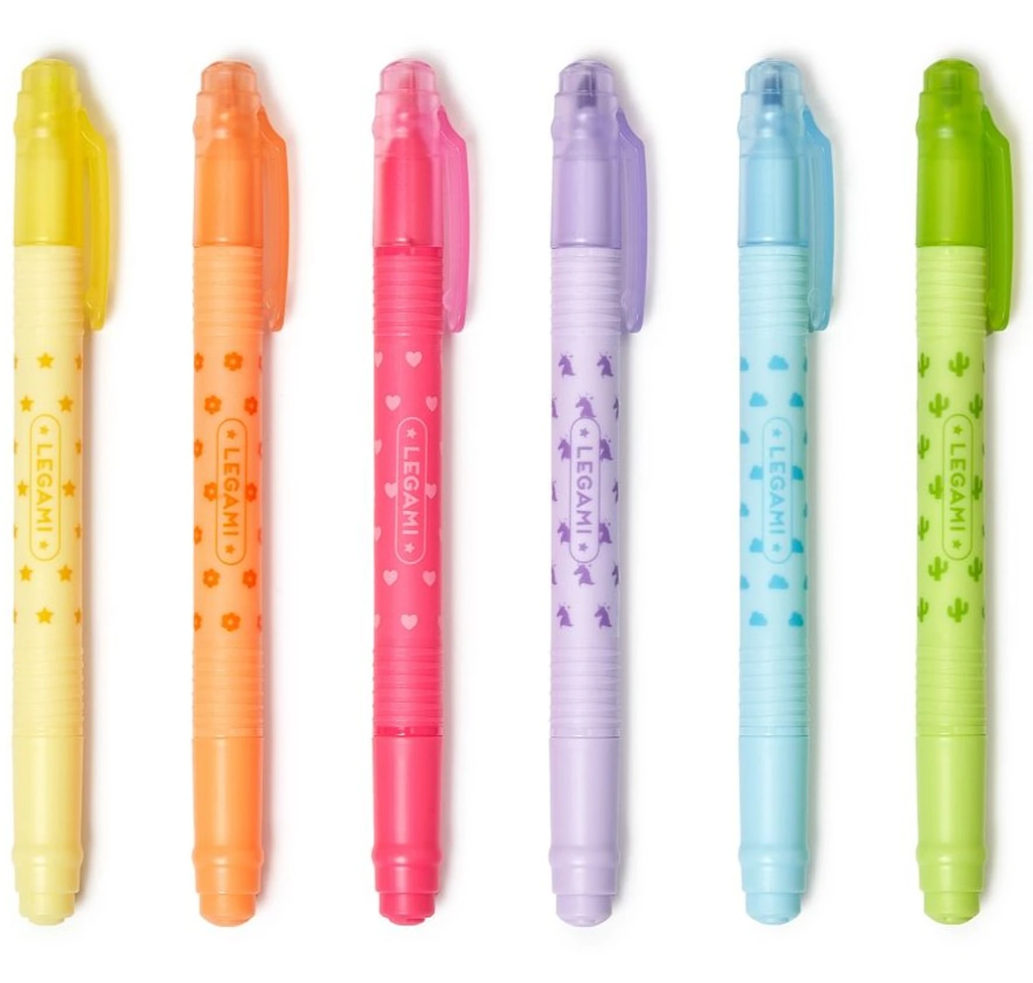 Produktbilde for Magic Highlighters, sett med 6 markeringstusjer som kan viskes ut