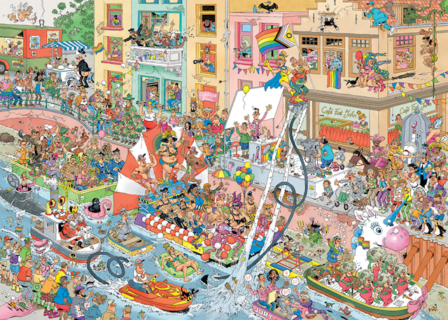 Produktbild 2 för Jan Van Haasteren Celebrate Pride Pussel 1000 bitar