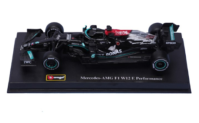 Produktbild 5 för F1 Mercedes-AMG 4-pack British Gp Lewis Hamilton 1:43 Buraggo