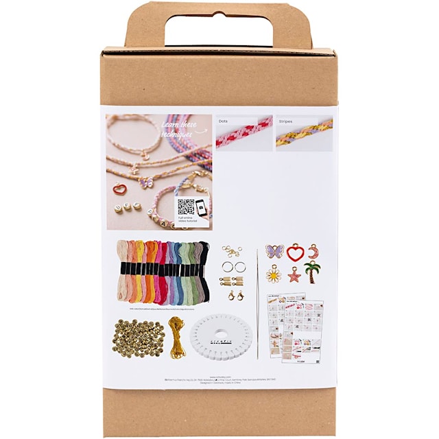 Produktbilde 2 for Start DIY Kit Kumihimo, Vennskapsarmbånd, 1 pk.