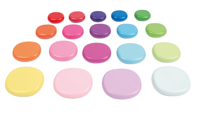 Produktbild 2 för Trästenar Färgglada Runda 20 stycken MyPauze