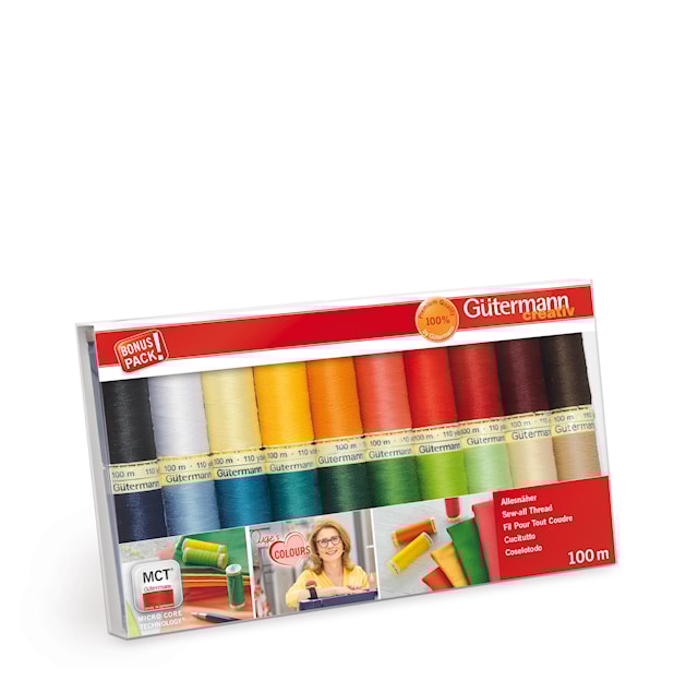 Trådset "Alla Tygers tråd" 100 M 20 rullar Gütermann