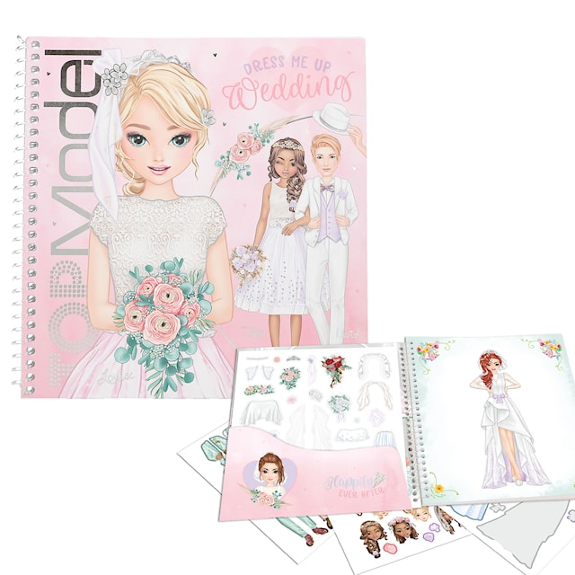 Produktbild 3 för Stickersbok Dress Me Up Bröllop TOPModel