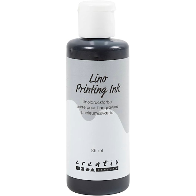 Produktbild 1 för Linoleumfärg Svart 85 ml 1 flaska Creativ Company