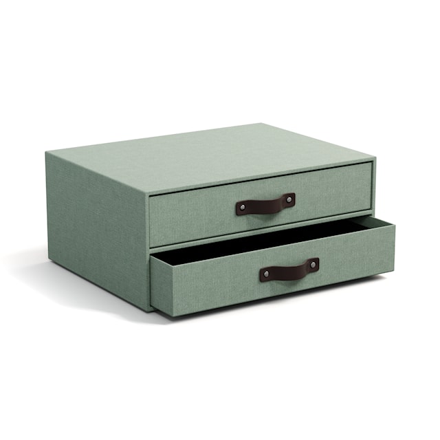 Tuotekuva 3 - Kirjoituslipasto 2 laatikolla A4 Soft Teal Bigso Box of Sweden