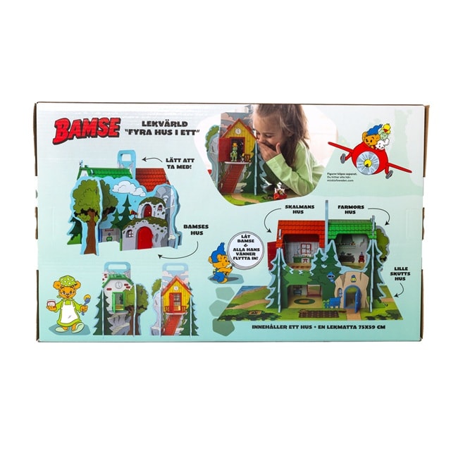 Tuotekuva 7 - Bamse Lekvärld Bamsebyn med Lekplatta Micki