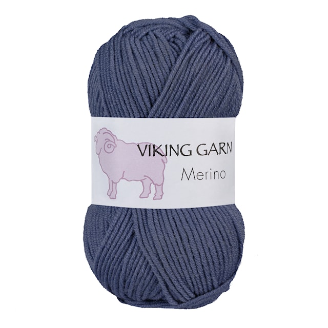 Viking Merino Garn 50 g Jeansblå 827 Viking Garn