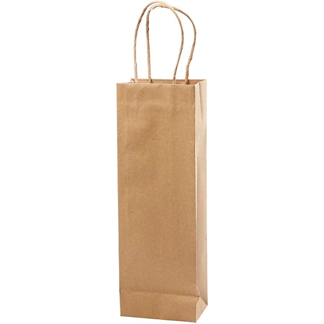 Produktbilde 2 for Papirpose, H: 36 cm, B: 13x8 cm, 125 g, brun, 10 stk./ 1 pk.