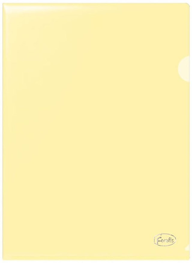 Plastmapp A4 gul 1 styck