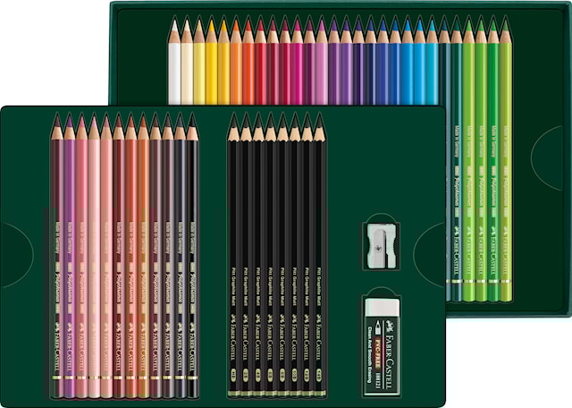 Produktbilde 1 for Gavesett Polychromos & Pitt Graphite Matt Small 40 deler Faber Castell