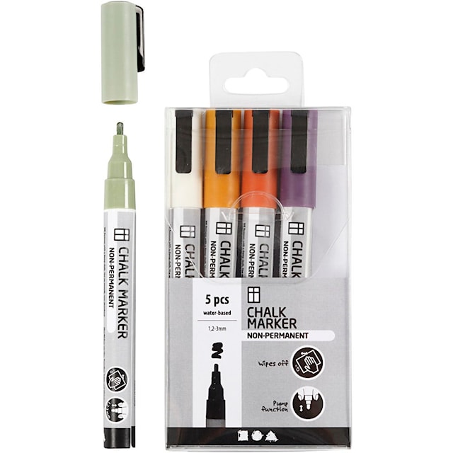 Produktbild 4 för Whiteboardpennor, 1,2-3mm, 5-pack
