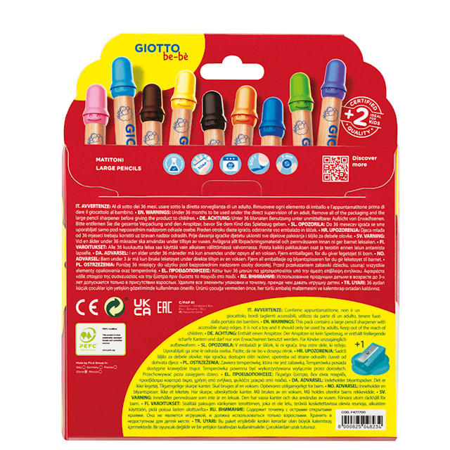 Tuotekuva 3 - Jumbo Colored Pencils 12 pcs BL Giotto Be-bè