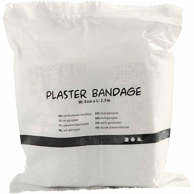 Tuotekuva 2 - Kipsinauha, Pit. 2,7 M, Lev: 10 cm, valkoinen, 2 rll/ 1 pkt