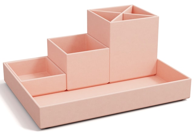 Tuotekuva 1 - Työpöytävarastointi 4 osaa, Dusty Pink, Bigso Box of Sweden