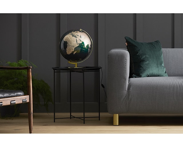 Tuotekuva 4 - Karttapallo Lamppu Vihreä & Messinki