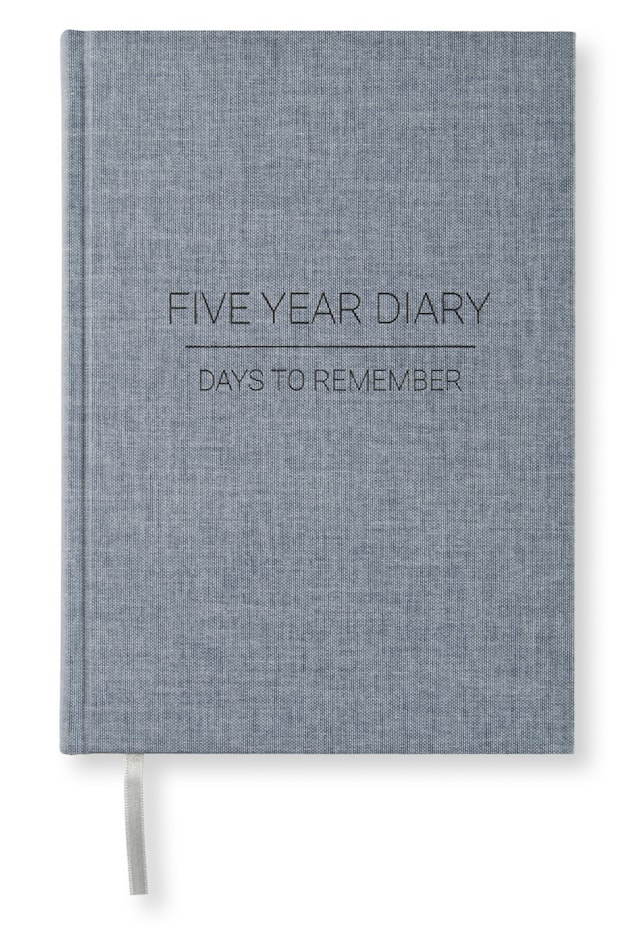 Produktbilde 1 for Five Year Diary - Dagbok A5 Denim Blue Paperstyle