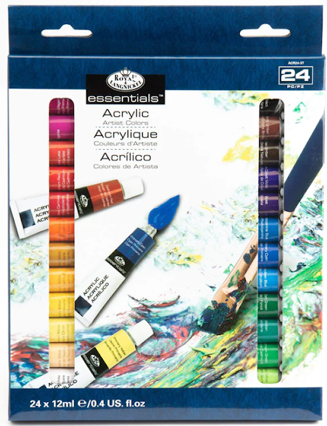 Royal & Langnickel Akrylfärg Set 24 kulörer x 12 ml
