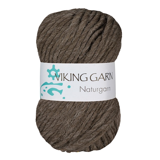 Produktbilde 1 for Naturgarn 50 g Brun 608 Viking Garn