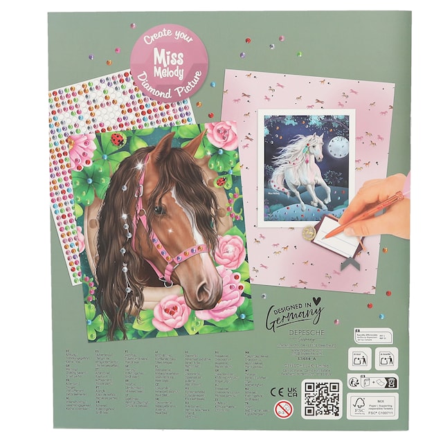 Produktbild 6 för Stickersbok Create Your Diamond Picture Miss Melody