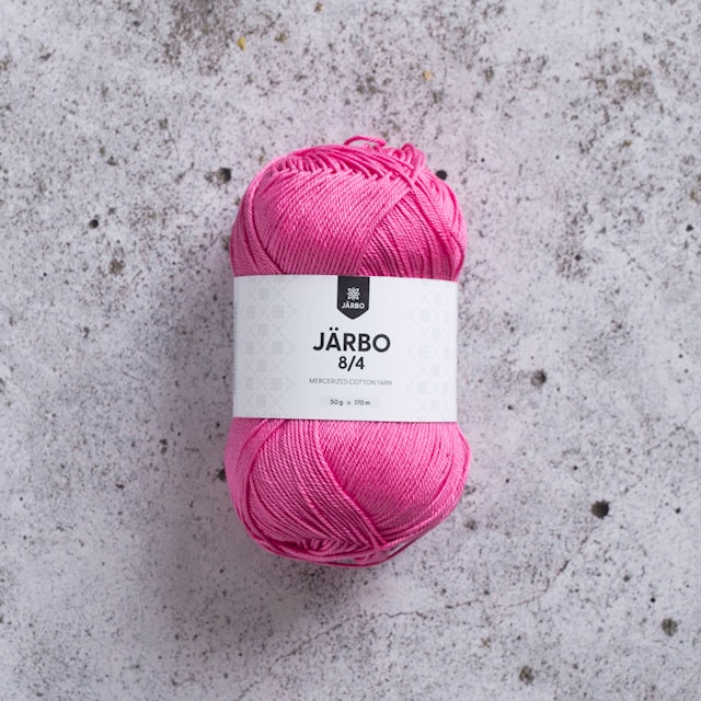 8/4 Bomullsgarn 50 g Flamingorosa (32077) Järbo
