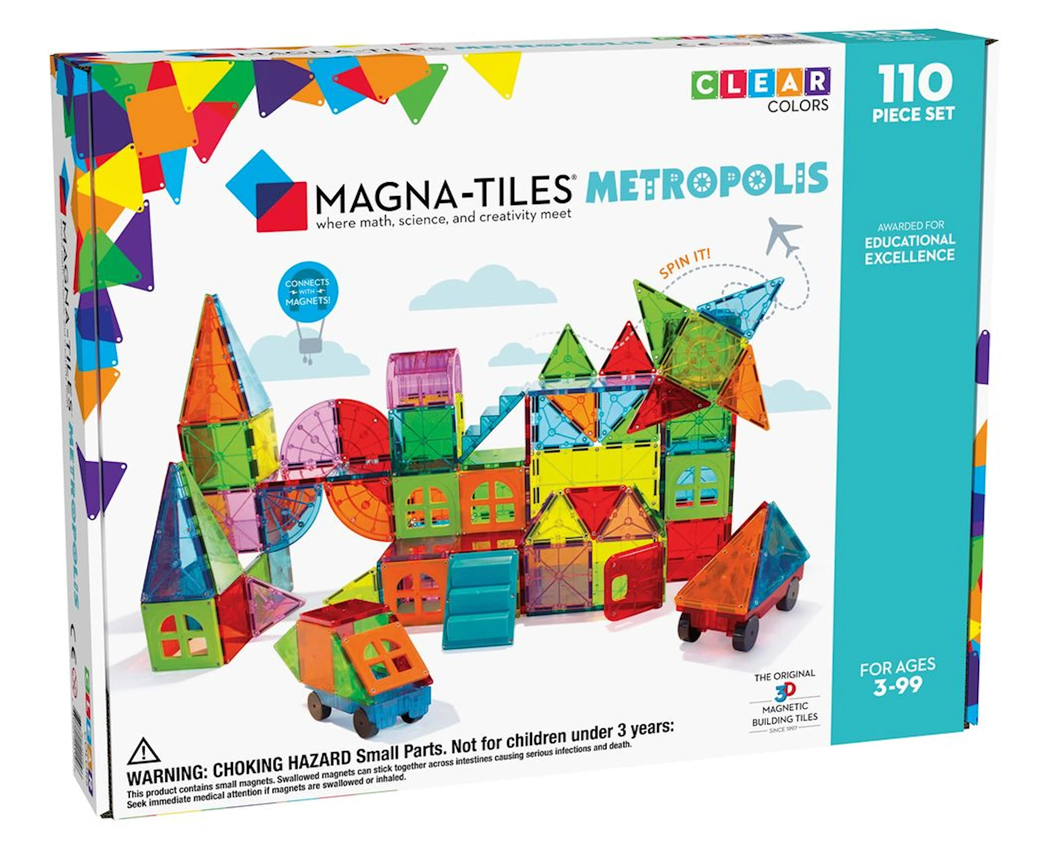 Produktbild för Magna-Tiles Metropolis 110 bitar